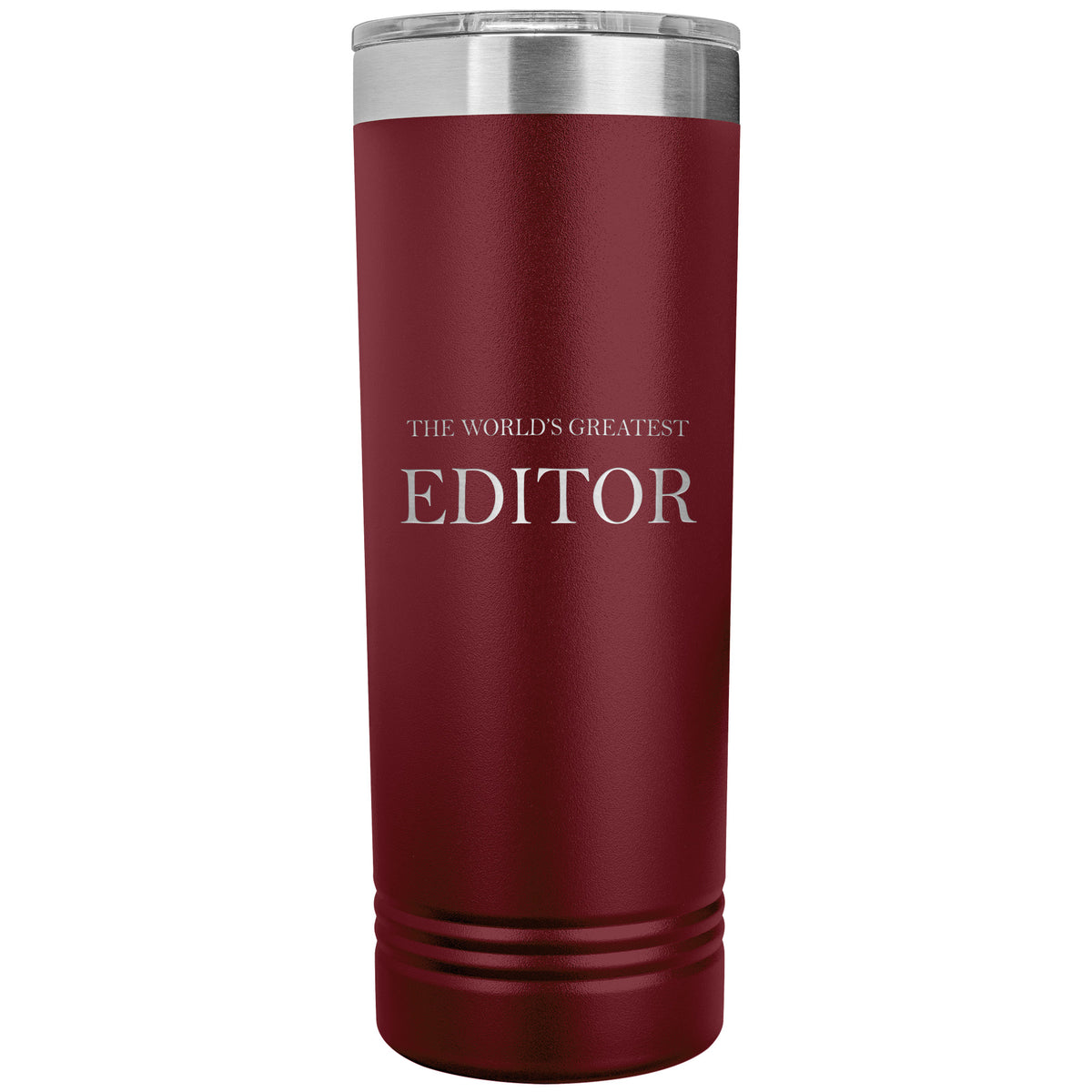 World's Greatest Editor v2 - 22oz Insulated Skinny Tumbler
