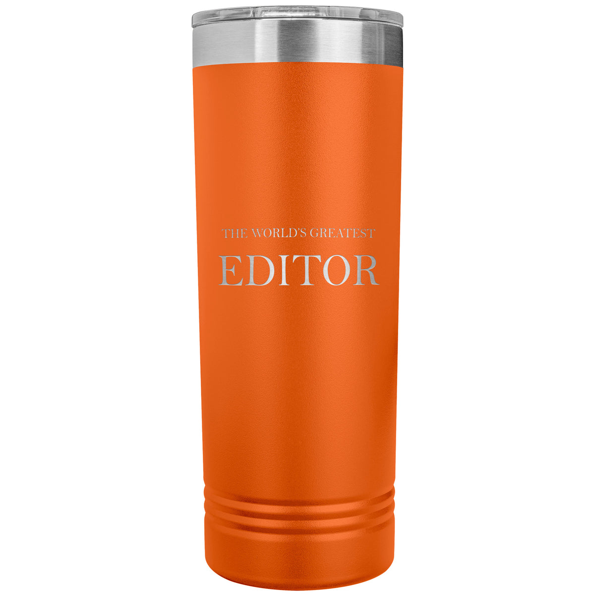World's Greatest Editor v2 - 22oz Insulated Skinny Tumbler