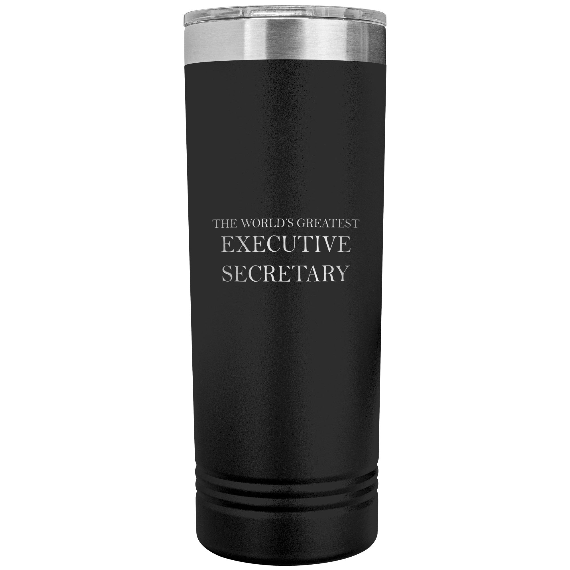 World's Greatest Executive Secretary v2 - 22oz Insulated Skinny Tumbler