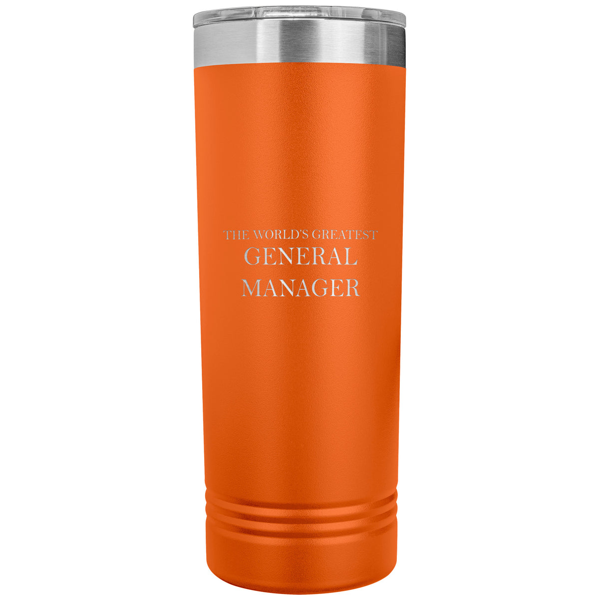 World's Greatest General Manager v2 - 22oz Insulated Skinny Tumbler