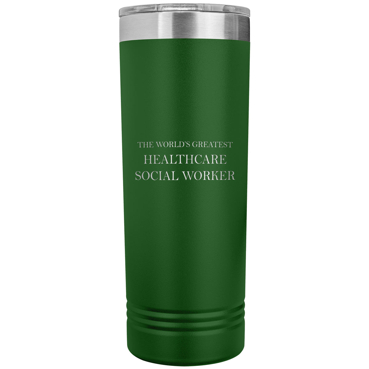 World's Greatest Healthcare Social Worker v2 - 22oz Insulated Skinny Tumbler