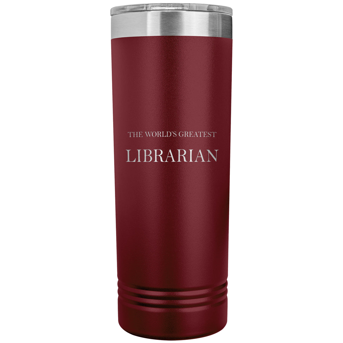 World's Greatest Librarian v2 - 22oz Insulated Skinny Tumbler