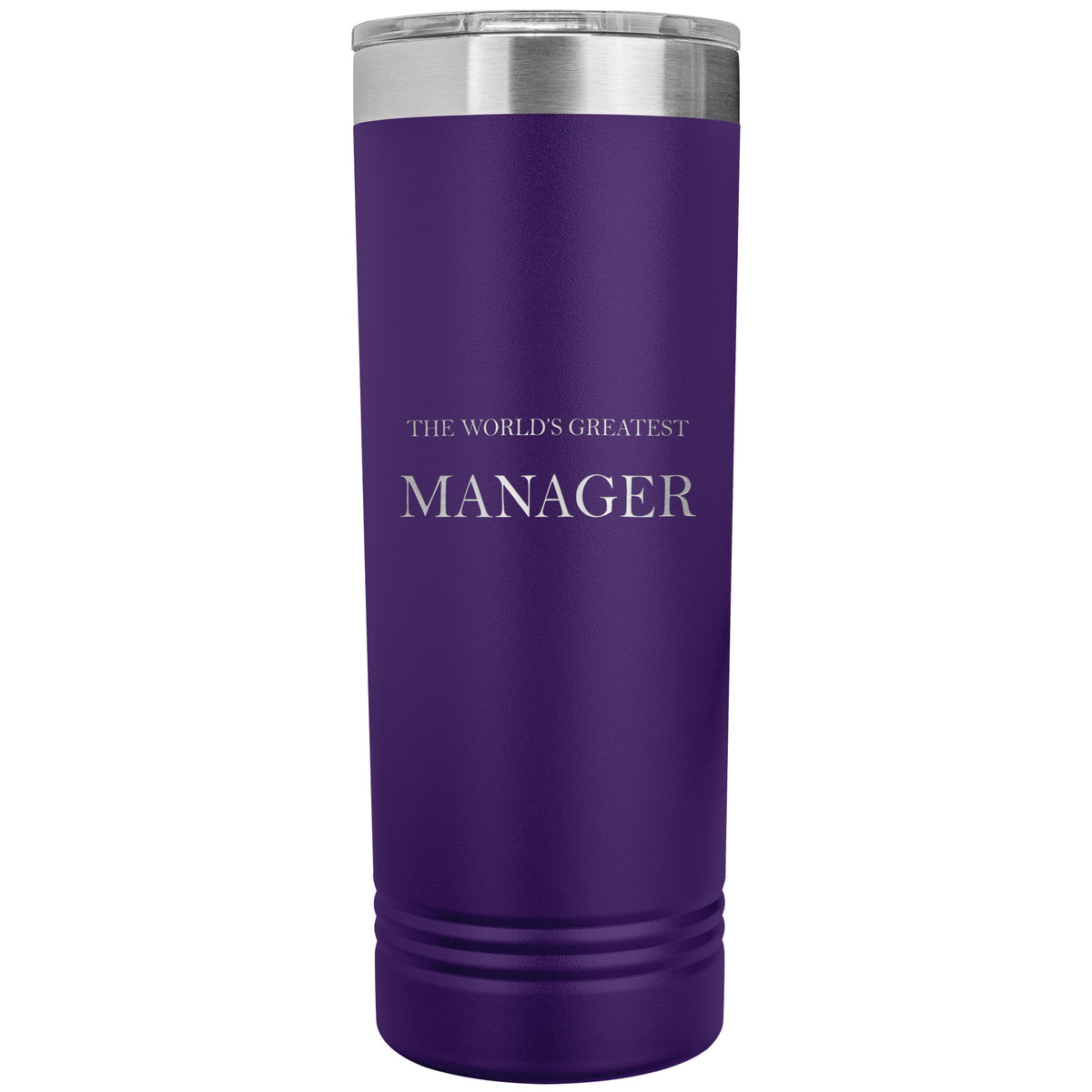 World's Greatest Manager v2 - 22oz Insulated Skinny Tumbler