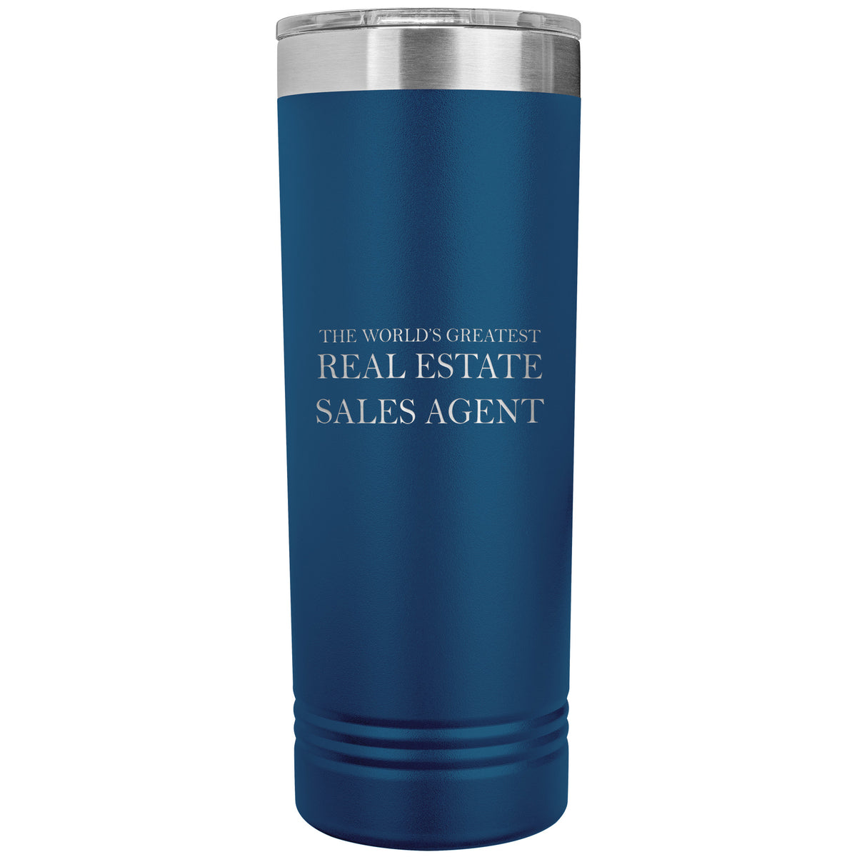 World's Greatest Real Estate Sales Agent v2 - 22oz Insulated Skinny Tumbler