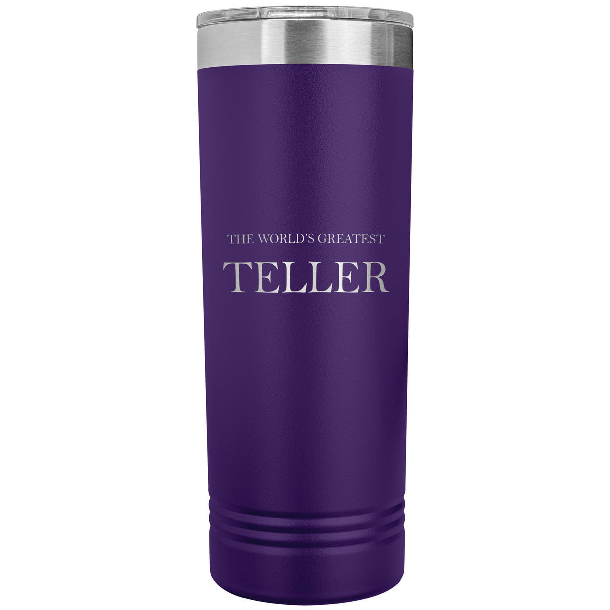 World's Greatest Teller v2 - 22oz Insulated Skinny Tumbler
