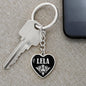 Lela v02 - Heart Pendant Luxury Keychain