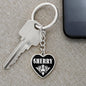 Sherry v01w - Heart Pendant Luxury Keychain