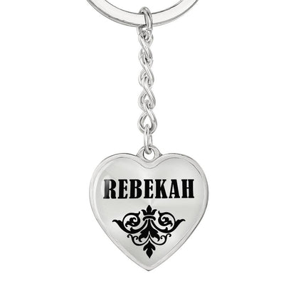 Rebekah v01 - Heart Pendant Luxury Keychain