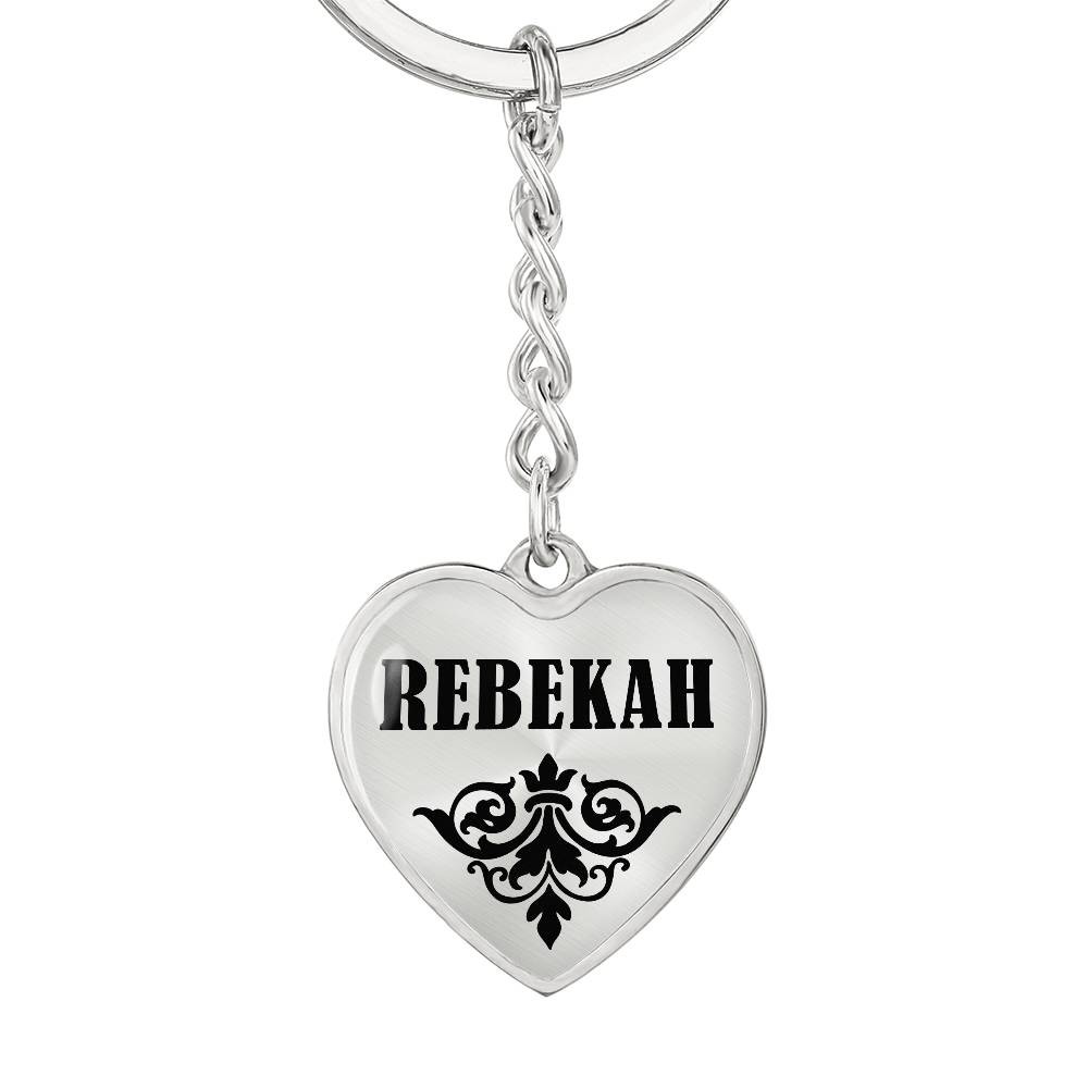 Rebekah v01 - Heart Pendant Luxury Keychain