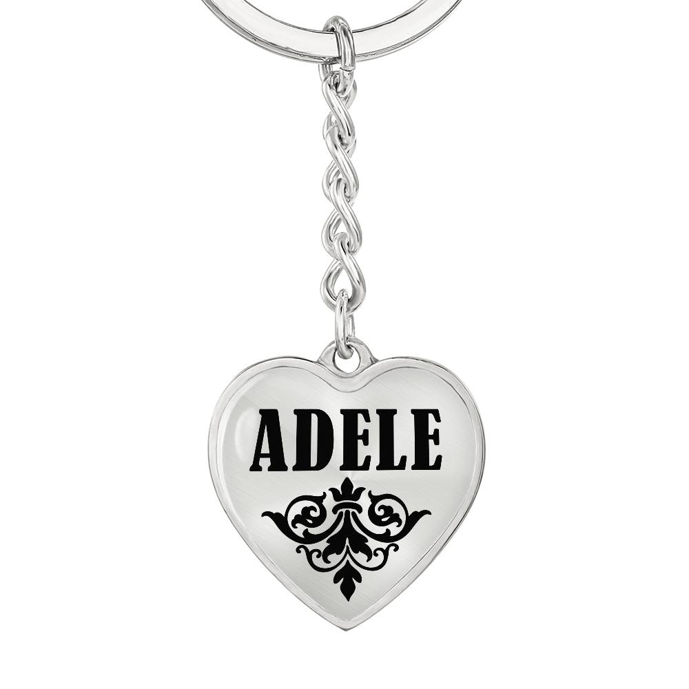 Adele v01 - Heart Pendant Luxury Keychain
