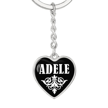 Adele v03 - Heart Pendant Luxury Keychain