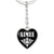 Aimee v03 - Heart Pendant Luxury Keychain