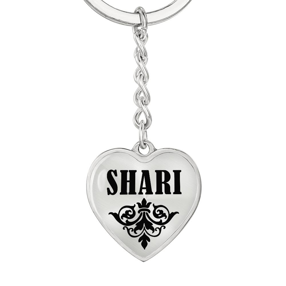 Shari v01 - Heart Pendant Luxury Keychain
