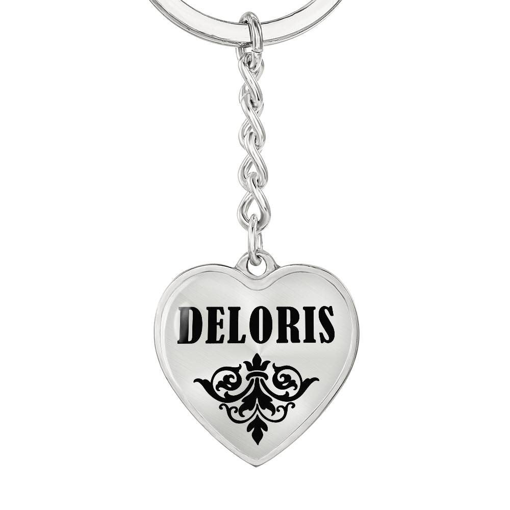 Deloris v01 - Heart Pendant Luxury Keychain