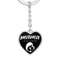 Mama, Est. 2020 v3 - Heart Pendant Luxury Keychain
