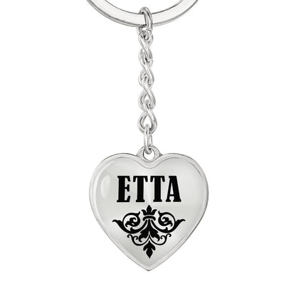 Etta v01 - Heart Pendant Luxury Keychain