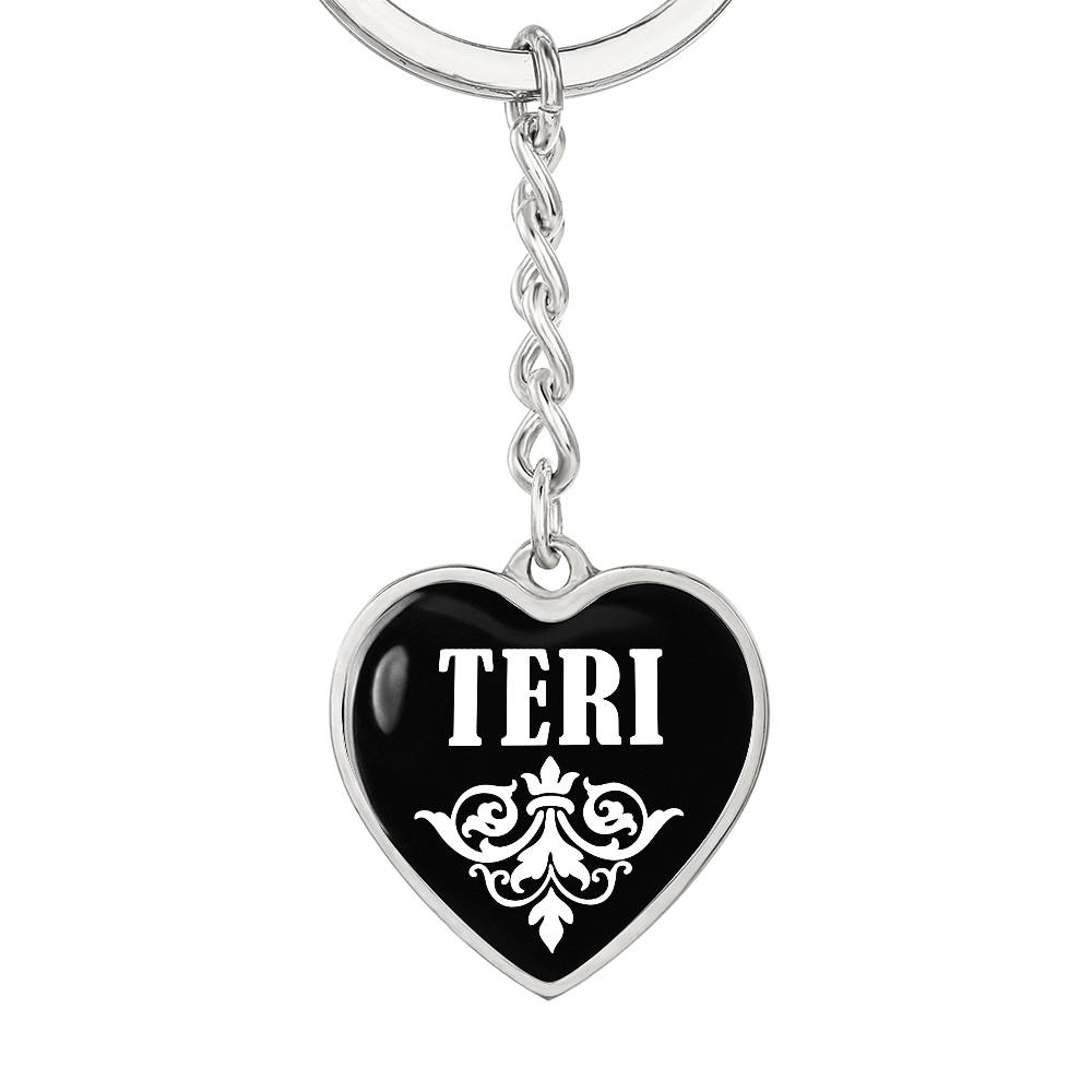 Teri v03 - Heart Pendant Luxury Keychain