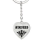 Winifred v01 - Heart Pendant Luxury Keychain