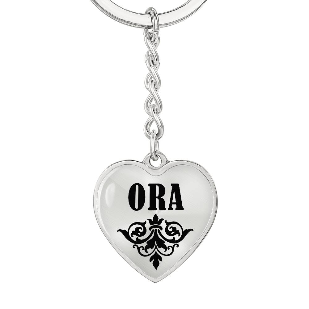 Ora v01 - Heart Pendant Luxury Keychain