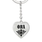 Ora v01 - Heart Pendant Luxury Keychain