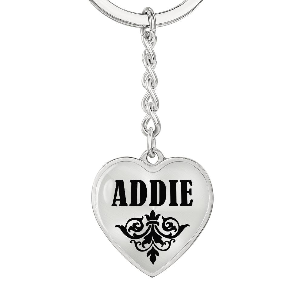 Addie v01 - Heart Pendant Luxury Keychain