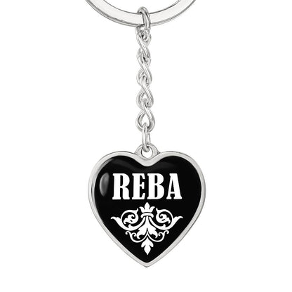 Reba v03 - Heart Pendant Luxury Keychain