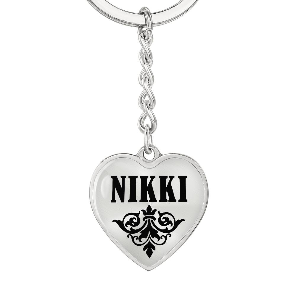 Nikki v01 - Heart Pendant Luxury Keychain