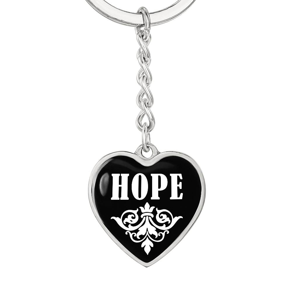 Hope v03 - Heart Pendant Luxury Keychain