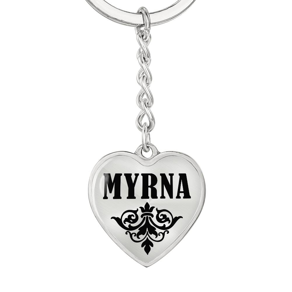 Myrna v01 - Heart Pendant Luxury Keychain