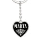 Marta v02 - Heart Pendant Luxury Keychain