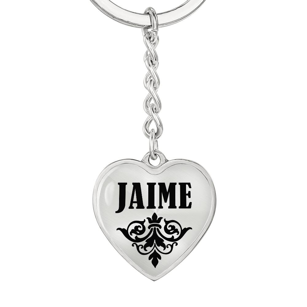 Jaime v01 - Heart Pendant Luxury Keychain