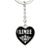 Aimee v02 - Heart Pendant Luxury Keychain