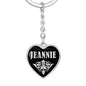 Jeannie v02 - Heart Pendant Luxury Keychain
