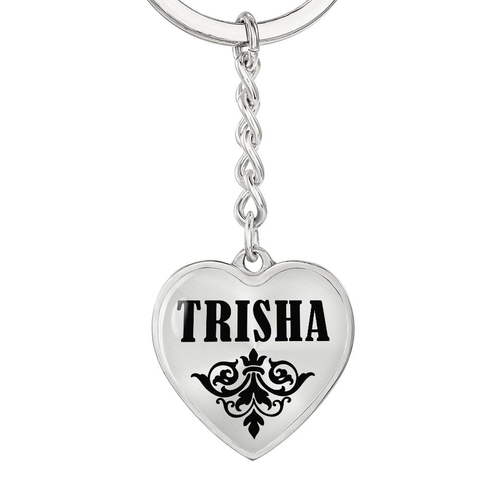 Trisha v01 - Heart Pendant Luxury Keychain