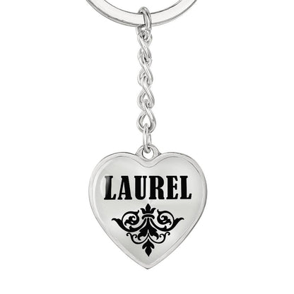 Laurel v01 - Heart Pendant Luxury Keychain