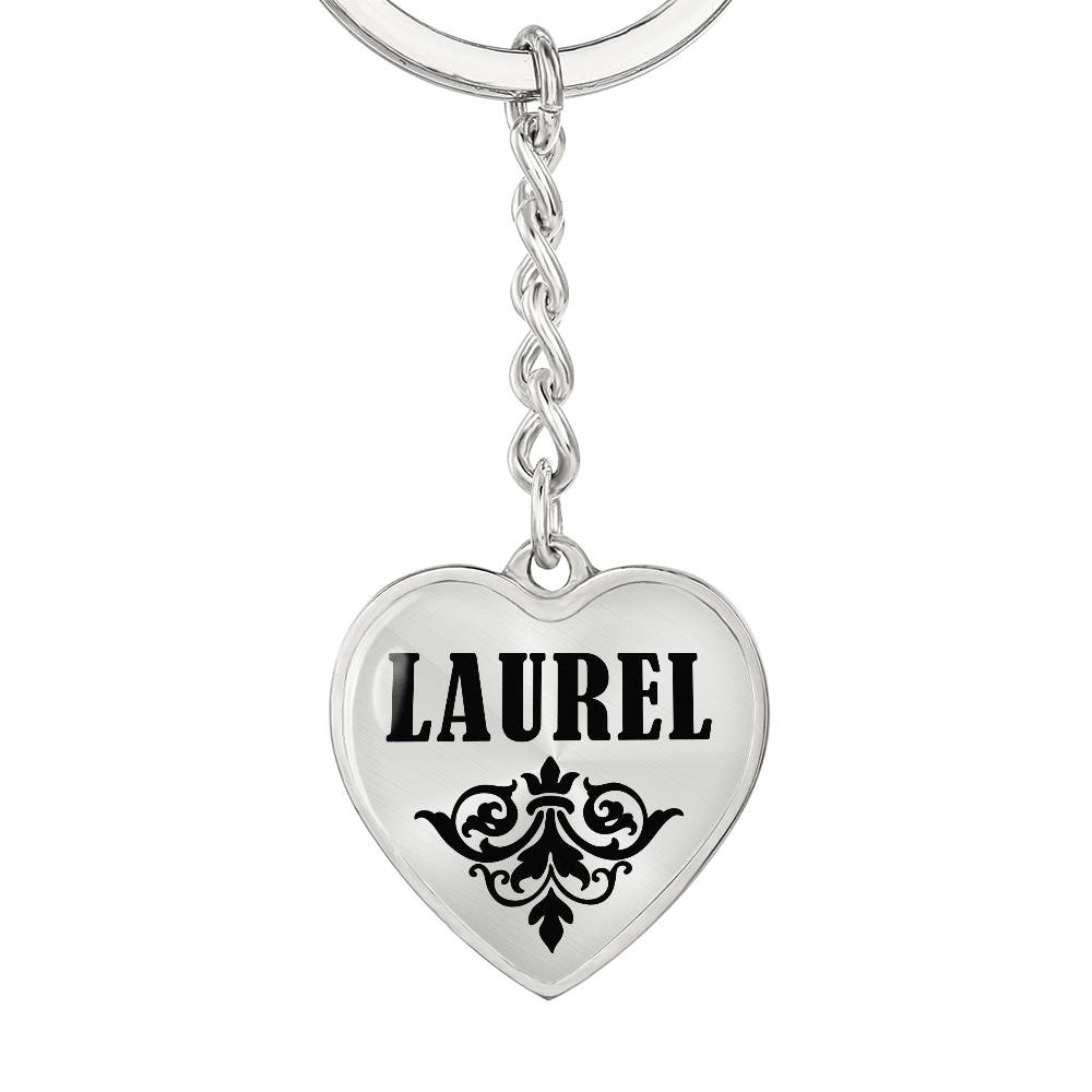 Laurel v01 - Heart Pendant Luxury Keychain