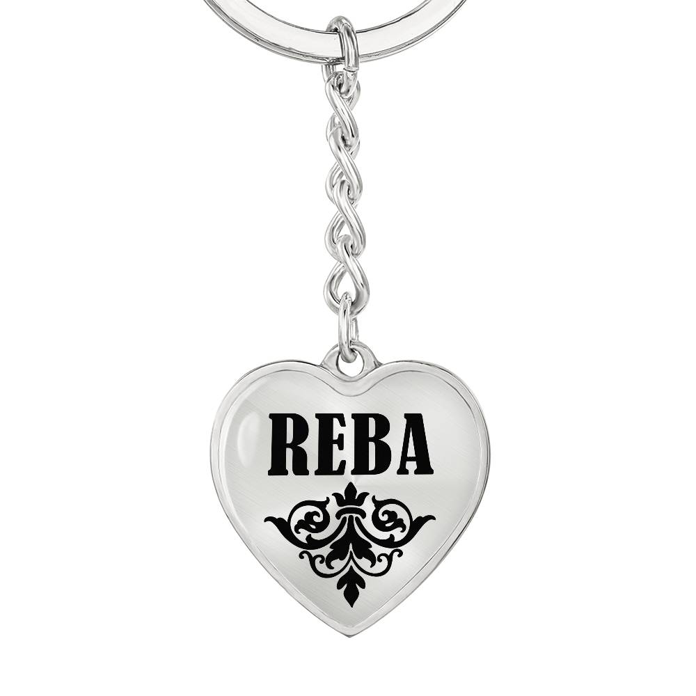 Reba v01 - Heart Pendant Luxury Keychain