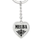 Melba v01 - Heart Pendant Luxury Keychain