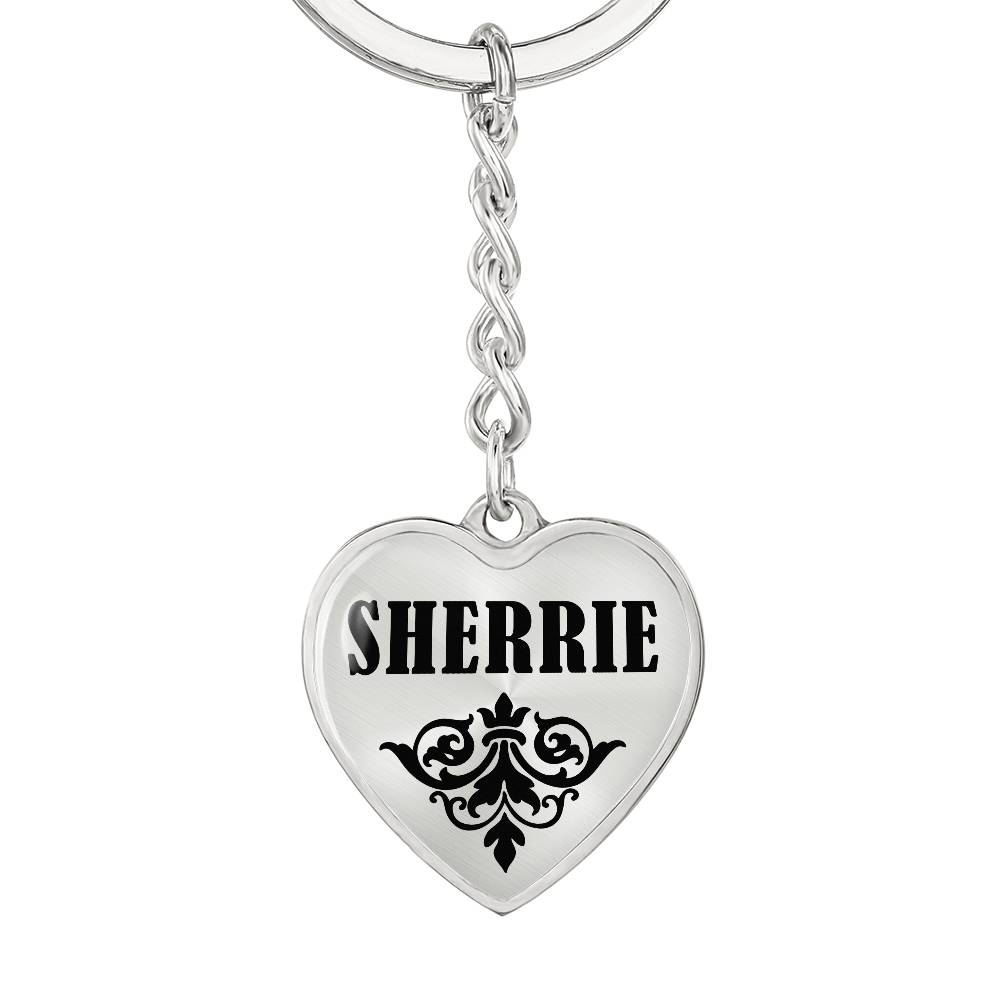 Sherrie v01 - Heart Pendant Luxury Keychain