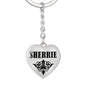 Sherrie v01 - Heart Pendant Luxury Keychain