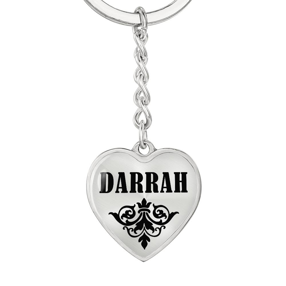 Darrah v01 - Heart Pendant Luxury Keychain