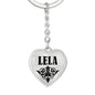 Lela v01 - Heart Pendant Luxury Keychain