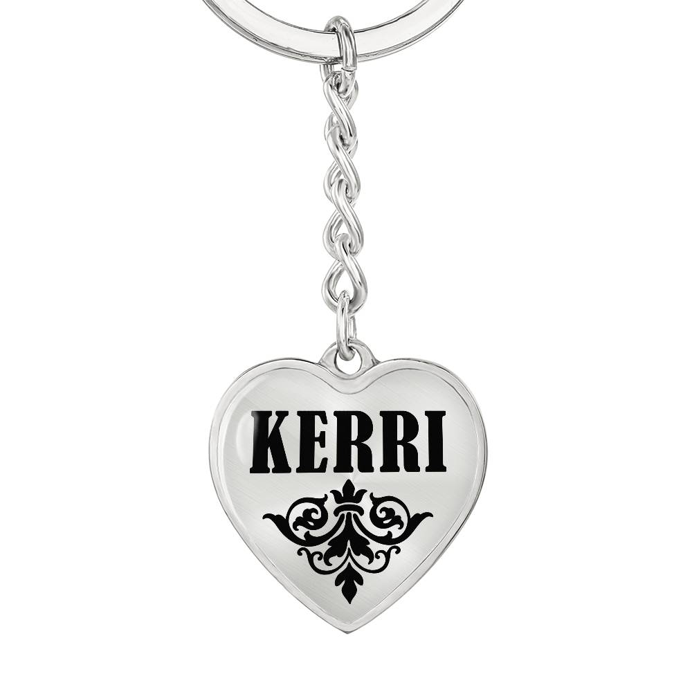 Kerri v01 - Heart Pendant Luxury Keychain