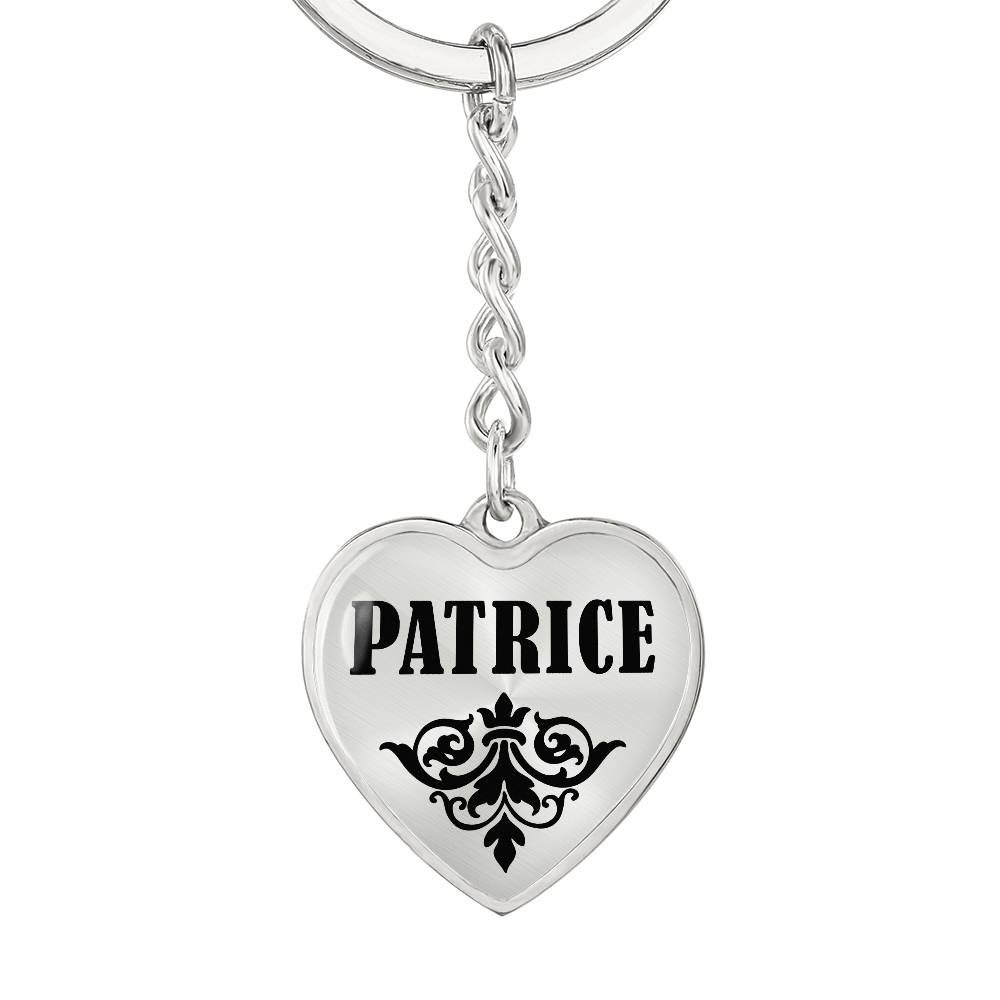 Patrice v01 - Heart Pendant Luxury Keychain