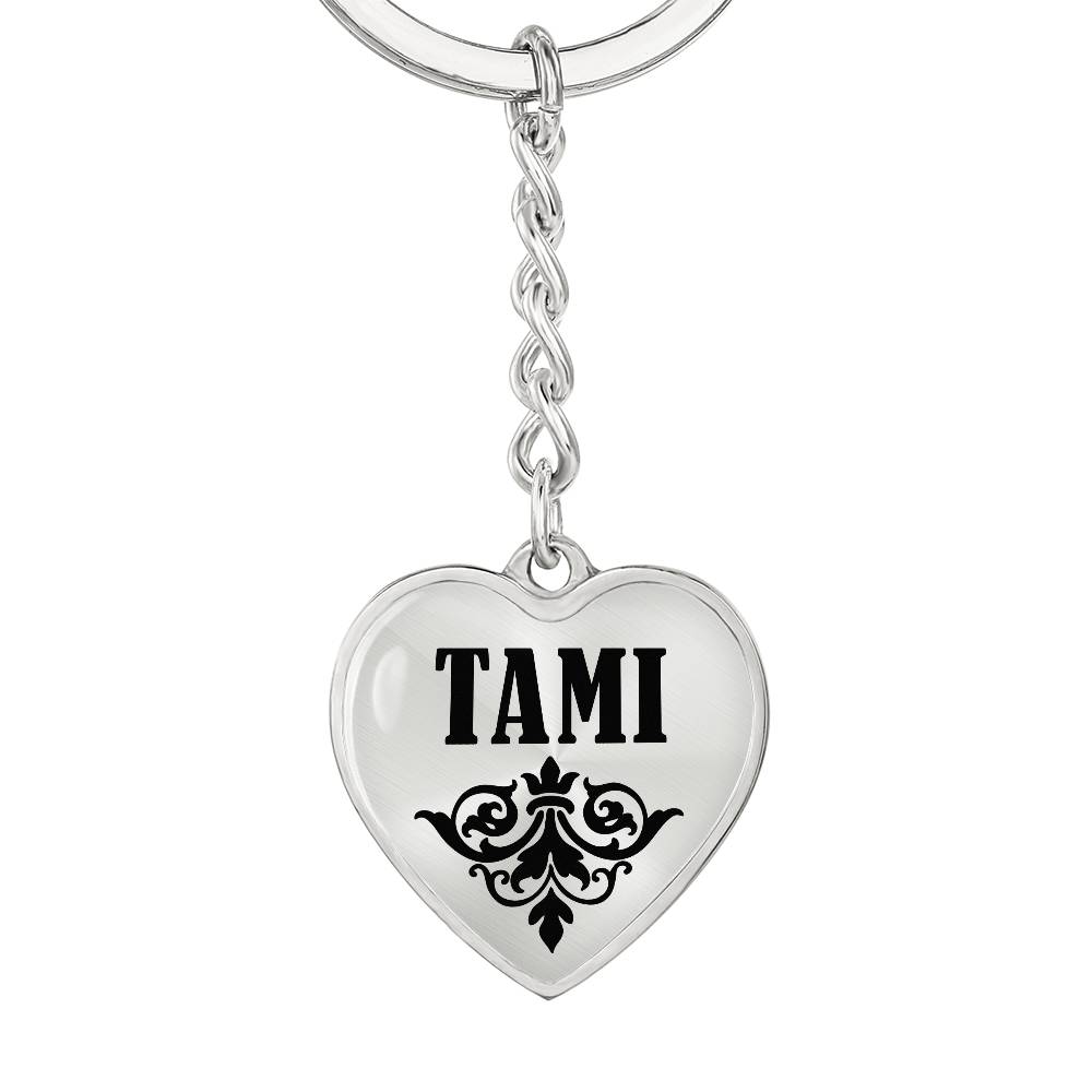 Tami v01 - Heart Pendant Luxury Keychain