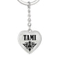 Tami v01 - Heart Pendant Luxury Keychain