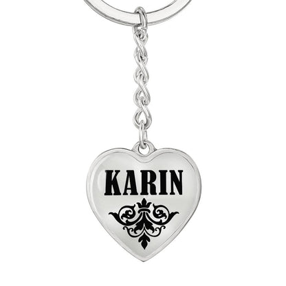 Karin v01 - Heart Pendant Luxury Keychain