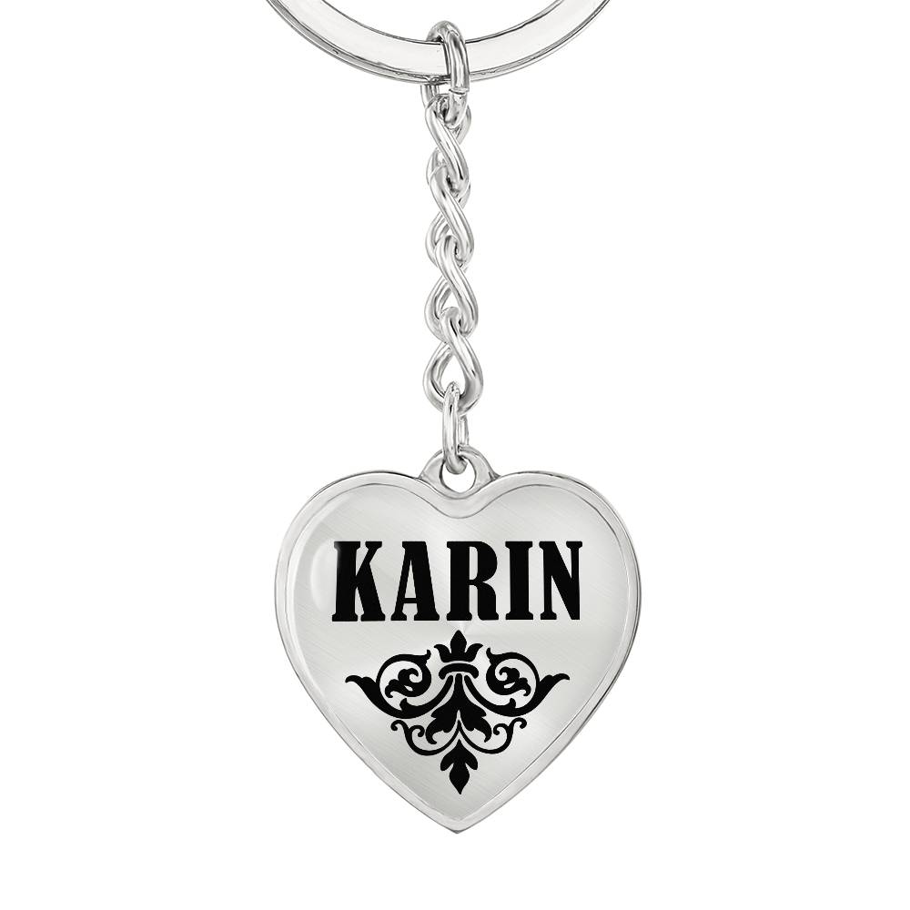 Karin v01 - Heart Pendant Luxury Keychain