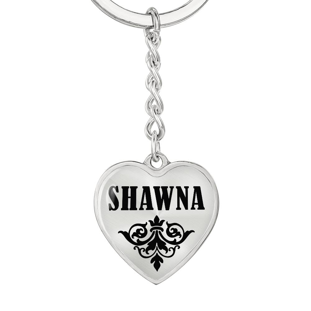 Shawna v01 - Heart Pendant Luxury Keychain