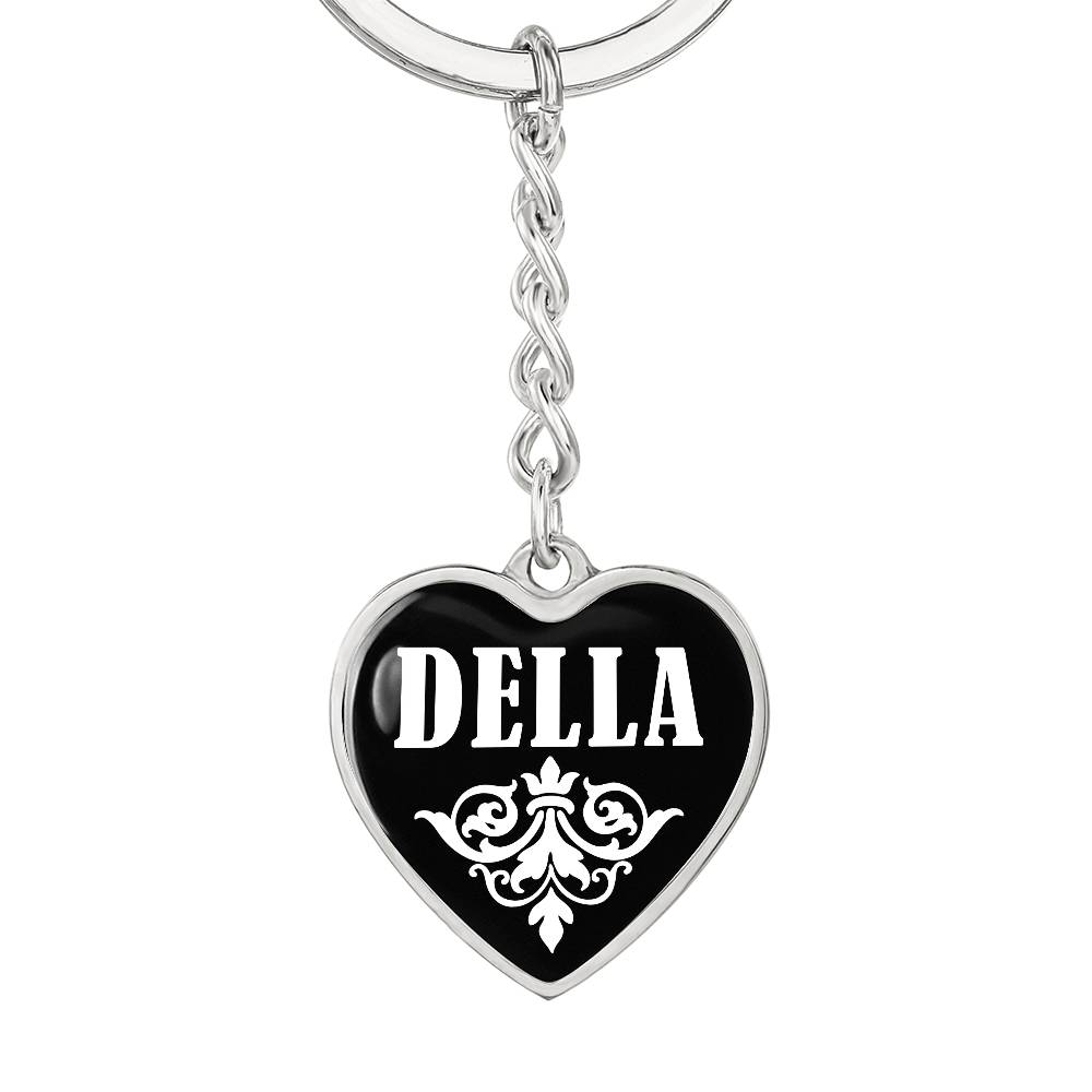 Della v01w - Heart Pendant Luxury Keychain